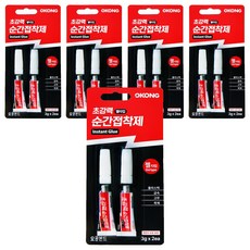 오공 초강력 순간접착제 젤타입 3g x 2p, 5개