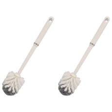 SamJeong CleanMaster 圓形馬桶刷 2號, 2個, 混合顏色