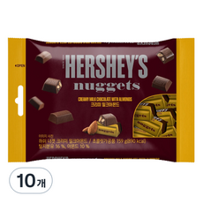 HERSHEY'S 好時 金磚杏仁夾餡牛奶巧克力, 159g, 10袋