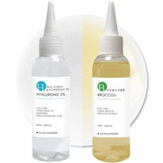 Glow Monster 西蘭花提取物 100ml + 3Kda Oligo 透明質酸 2% 原液 100ml, 單色, 1套