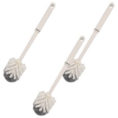 SamJeong CleanMaster 圓形馬桶刷 2號, 3個, 混合顏色