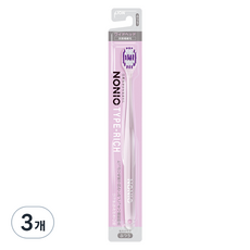 LION 獅王 NONIO Rich 細軟刷毛寬頭牙刷, 1入, 3個