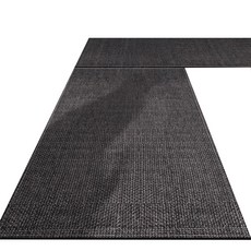 YUNMI 日式亞麻吸水防滑地墊 防油地墊 耐磨刮泥腳踏墊 玄關地墊 防貓抓地毯, 深寂 灰色