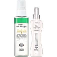 BIOSILK Silk Therapy 絲洛比 護髮噴霧 80ml+精華 125ml, 1套