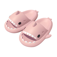 可愛鯊魚造型室內防滑兒童拖鞋