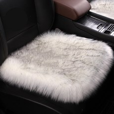 AUTO CREW 汽車用超細纖維前座坐墊, 白色, 2個