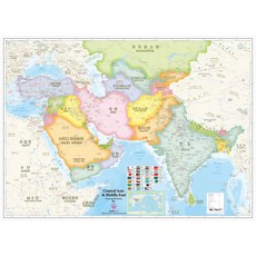 NOWMAP 覆膜中亞地圖, 05. 中亞地圖(中東)