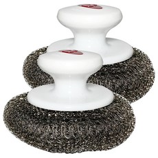 NEXCLEANS 舞水痕 不銹鋼刷, 爐具專用, 超強去汙力, 耐用不易生鏽, 2個, 1個