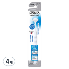 LION 獅王 NONIO 雙效刮板 迷你刷頭 舌苔清潔器, 18g, 4個