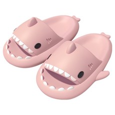 可愛鯊魚造型室內防滑兒童拖鞋