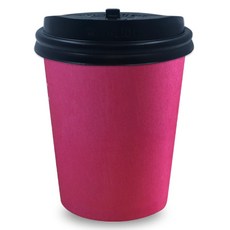 투고팩 레드 종이컵 300ml + 개폐형뚜껑, 1개