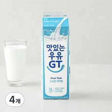 남양유업 맛있는우유GT 고소한 저지방우유, 900ml, 4개