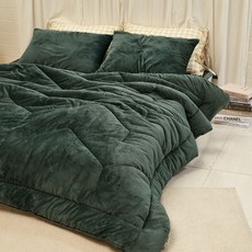 바자르 타임 솔리드 5mm 장모 극세사 차렵이불