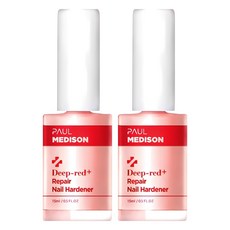 PAUL MEDISON Deep Red 指甲修護液+迷你說明書, 2個, 15ml