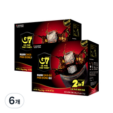 G7 2in1咖啡&糖內用, 16g, 15件, 6個