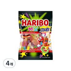 하리보 믹스 사우어 젤리, 100g, 4개