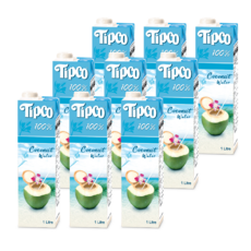 팁코 코코넛워터, 1L, 9개