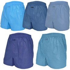 JAMES DEAN 男款格紋純棉平角內褲 5件組