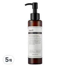 klairs 黑炭深層溫和卸妝乳, 5瓶, 150ml