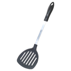 ezHome 家庭生活的達人 抗菌加工尼龍有孔煎匙, 吊掛孔設計 瀝油孔設計, I-241, 1支