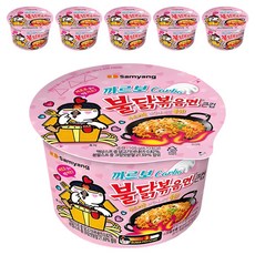 불닭볶음면 까르보 큰컵 105g, 6개