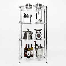 PAN EASY LIFE Basic 4層組合式收納架 600mm, 鉻合金