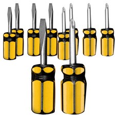 MUDAS 微型十字一字多用途短柄螺絲起子2件組, 5套