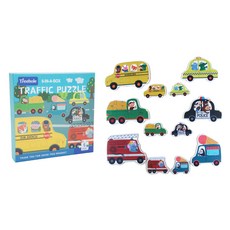 OhBabyLaugh 拼圖 交通工具系列 適用年齡：三歲以上 紙質, 6片, 1盒