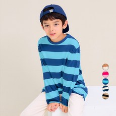 unifriend 兒童寬版條紋棉質T恤