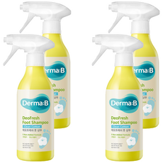 더마비 데오프레쉬 풋 샴푸 클린코튼향, 1개입, 4개, 400ml