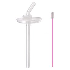 hibee Foogo 吸管學習杯替換吸管組，相容於Foogo/BeBeLock/Mother Place等品牌，含清潔刷, 1組, 33655