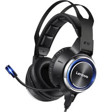 Lenovo 聯想 7.1聲道遊戲有線耳罩式耳機, HS25, 混合顏色