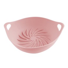 韓國SILIPOT 矽膠氣炸料理容器 - 粉色，適用3.5L以上容量的氣炸鍋，耐熱範圍-40℃~250℃, 外徑230 x 高80mm, 1個