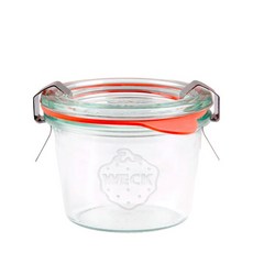 WECK 080 玻璃瓶附蓋, 80ml 附配件, 1組