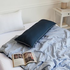 PRIELLE 可整件水洗四季多用途長抱枕, 經典海軍藍