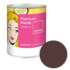 노루페인트 팬톤 멀티 에그쉘광 페인트, 딥 마호가니(19-1420), 1L, 1개