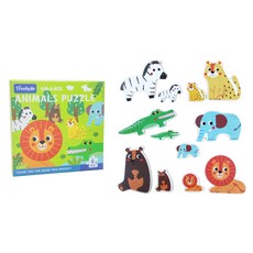 OhBabyLaugh 拼圖 幼兒啟蒙玩具, 1組, 6PCS