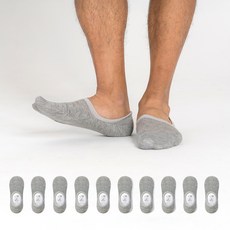 에이원패션 남성용 실속형 무지 페이크 덧신 10켤레