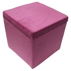 J&N 艾維亞收納沙發椅凳 寬40x深40x高40公分, 紫紅色, 1個