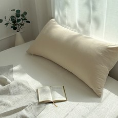 한스갤러리 파우더 쇼파 침대 등받이 대형쿠션 커버, 베이지