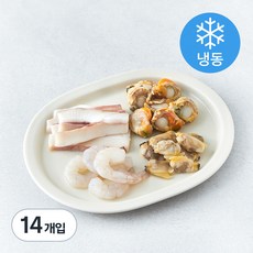 알찬해 쏙쏙 한끼 해물팩 (냉동), 80g, 14개입