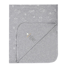 baa baa sheepz 抱抱羊 雙層被毯 95%竹纖維 適合新生兒至3歲, 80 x 100cm, 甜夢灰