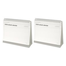 lucalab 2026年 Unboundary 桌曆, 白色, 2個