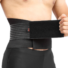 Aolikes 運動透氣支撐護腰帶 後腰八彈簧, L, 7992, 1個