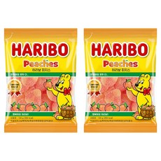 하리보 피치스 젤리, 100g, 2개