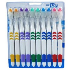 팡팡카트 블랙 앤 화이트 칫솔 화이트 5종 x 2p 세트, 1세트, 10개입