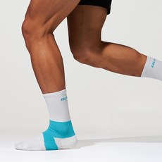 CELLVERINE 男士貼紮專業級中筒襪, 白色, 1個
