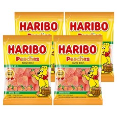 하리보 피치스 젤리, 100g, 4개