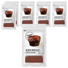 큐원 코코아 파우더, 80g, 6개