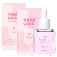 VERY GOOD NAIL 手部指甲水潤護理油 桃香, 10ml, 2個
